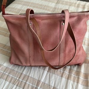 NEW Latico Tote Pink Perforated